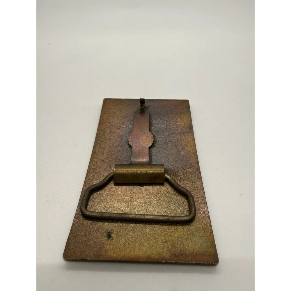 Vintage Belt Buckle WHN 1050 AM Radio Station From New York City Brass-Colored‎